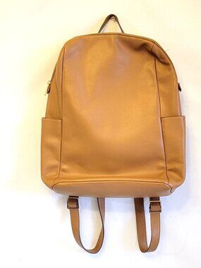 burberry zip top leather trim showerproof backpack Mini leather-trimmed backpack in black - Burberry